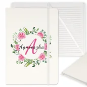 Notesy i bloczki - NOTES Z GUMKĄ A5 PLANER NOTATNIK MONOGRAM IMIĘ - miniaturka - grafika 1