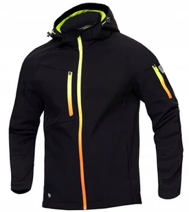 MĘSKA KURTKA ROBOCZA CZARNA SOFTSHELL Z KAPTUREM MEMBRANA CREATRON XL - Kurtki męskie - miniaturka - grafika 1
