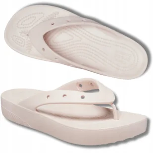 JAPONKI DAMSKIE KLAPKI CROCS WYGODNE WSUWANE NA PLATFOEMIE 39,5 W9 - Klapki i japonki damskie - miniaturka - grafika 1