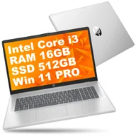 Laptopy - HP 17-cn0003dx / 7E497UA / Intel Core i3 / 16GB / 512GB / Intel UHD / HD+ / Win 11 Pro / Srebrny - miniaturka - grafika 1