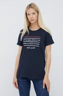 Koszulki sportowe damskie - CMP t-shirt damski kolor granatowy - miniaturka - grafika 1