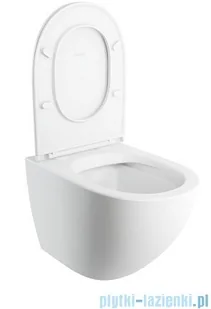 Omnires Ottawa Comfort miska WC wisząca + deska wolnoopadająca biały mat OTTAWACMWBM | - Kompakty WC - miniaturka - grafika 5