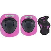 Ochraniacze - Nils EXTREME Zestaw ochraniaczy EXTREME H210 Czarno-różowy rozmiar XS) H210 - miniaturka - grafika 1