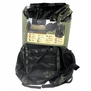 Plecak wojskowy Wild Trek Kamuflaż 41-60 l zielony - Plecaki - miniaturka - grafika 1