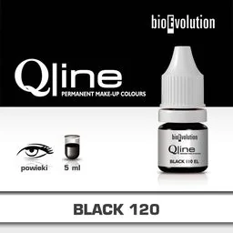 Pigment Bioevolution Black 120 - Qline- 5ml - Pozostałe akcesoria kosmetyczne - miniaturka - grafika 1