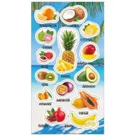 Zabawki kreatywne - Ranok-Creative Naklejki Owoce tropikalne - miniaturka - grafika 1