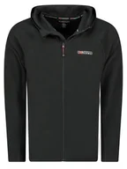 Kurtki i kamizelki sportowe męskie - Geographical Norway Kurtka polarowa "Tugood" w kolorze czarnym - miniaturka - grafika 1