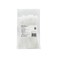 Pozostałe akcesoria sieciowe - Qoltec Opaski Zaciskowe/Trytytki | 4.8 * 160Mm | Nylon Uv | Białe - miniaturka - grafika 1