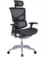 Fotele i krzesła biurowe - Fotel biurowy ergonomiczny SAIL Alum czarna siatka - miniaturka - grafika 1