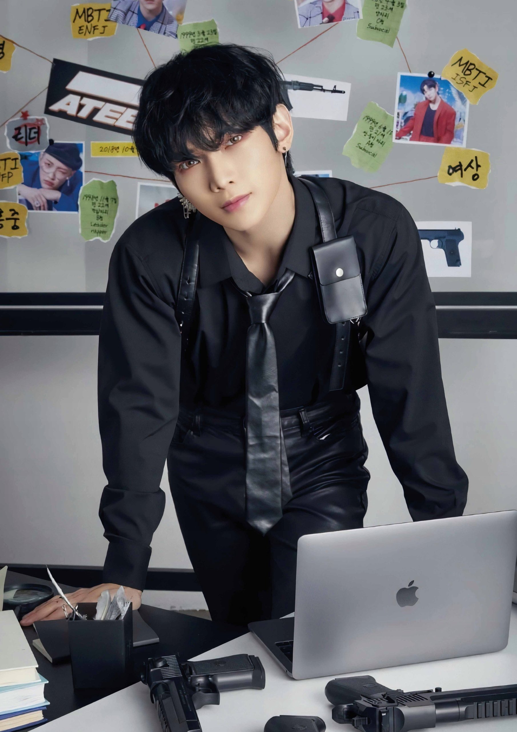 Plakat A1 kpop k-pop muzyka Ateez Korea