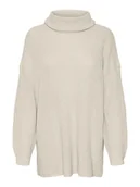 Swetry damskie - Vero Moda Golf w kolorze kremowym - miniaturka - grafika 1