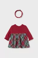 Sukienki i spódniczki dla dziewczynek - Mayoral Newborn sukienka niemowlęca kolor czerwony mini rozkloszowana - miniaturka - grafika 1
