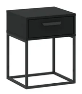 Szafki nocne - Szafka Nocna Cadro 3 Czarna - miniaturka - grafika 1