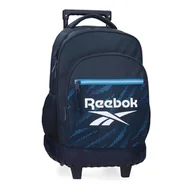 Plecaki - Reebok Jhon Plecak Compact 2 Wheels Niebieski 32x43x21 cms Poliester 28,9L by Joumma Bags, niebieski, Kompaktowy plecak 2 koła - miniaturka - grafika 1