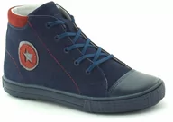 Buty dla chłopców - Trampki dla dzieci Renbut 33-4291 Granatowo-bordowe - miniaturka - grafika 1