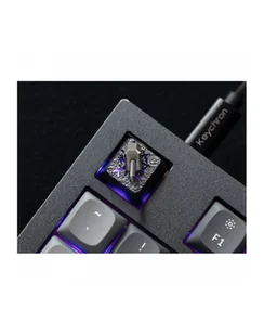 Keychron Hammer Aluminum Alloy Artisan Keycap, Keycap Kolor: CZARNY/silver - Klawiatury - miniaturka - grafika 1