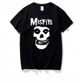 Koszulki męskie - KOSZULKA Z NADRUKIEM MĘSKA ŚMIESZNA T-SHIRT MISFITS HARD ROCK r. L #3 - miniaturka - grafika 1