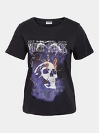 Koszulki i topy damskie - Noisy May T-Shirt Nelly 27029631 Czarny Oversize - miniaturka - grafika 1