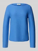 Swetry damskie - Sweter z dzianiny o kroju regular fit z czystej bawełny - miniaturka - grafika 1