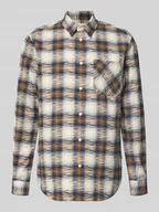 Koszule męskie - Koszula casualowa o kroju relaxed fit z mieszanki bawełny ekologicznej i lnu model ‘FAALIN’ - miniaturka - grafika 1