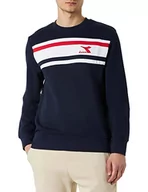 Bluzy męskie - Diadora Męska bluza Crew SLAM, Classic Navy, XXL, Classic Navy, XXL - miniaturka - grafika 1