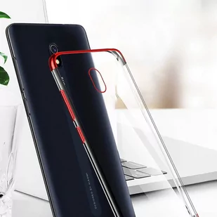 Clear Color case żelowy pokrowiec etui z metaliczną ramką Xiaomi Redmi 8A niebieski - Etui i futerały do telefonów - miniaturka - grafika 4