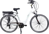 Rowery elektryczne - Rower elektryczny Omnigena Majdller E-City E-bike 6-b 28" Biały - miniaturka - grafika 1
