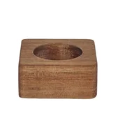 Inne naczynia kuchenne - Fernity Podstawka na jajko akacja kwadrat - miniaturka - grafika 1