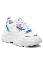 Sneakersy damskie - Versace Jeans Couture Sneakersy 73VA3SC2 Biały - miniaturka - grafika 1