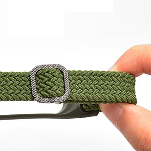 Strap Fabric opaska do Xiaomi Mi Band 6 / 5 / 4 / 3 pleciony materiałowy pasek bransoletka niebiesko-biały - Akcesoria do smartwatchy - miniaturka - grafika 3