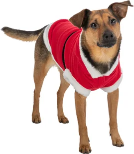 TRIXIE Płaszczyk świąteczny XMAS Mikołaj czerwono - biały - Pozostałe akcesoria dla psów - miniaturka - grafika 1