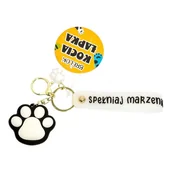 Breloki - Brelok kocia łapka czarny - miniaturka - grafika 1