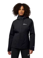 Kurtki i kamizelki sportowe damskie - Jack Wolfskin Kurtka funkcyjna "Wisper" w kolorze czarnym - miniaturka - grafika 1