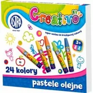 Artykuły biurowe - Pastele olejne Creativo heksagonalne 24 kolory - miniaturka - grafika 1