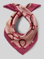 Apaszki i szaliki damskie - Szal jedwabny z obszytymi brzegami model ‘FOULARD’ - miniaturka - grafika 1