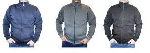 Bluza Męska Na Suwak Czarna Szara Granatowa Xxl - Bluzy męskie - miniaturka - grafika 1