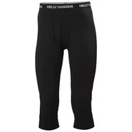 Spodnie sportowe męskie - Helly Hansen Lifa Merino Midweight 3/4 Pant, spodnie, męskie, czarne - miniaturka - grafika 1