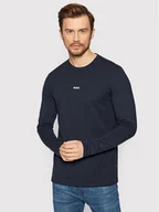 Bluzy męskie - BOSS Longsleeve TChark 50473286 Granatowy Regular Fit - miniaturka - grafika 1