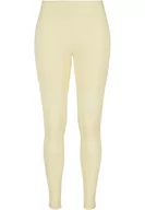 Legginsy - Urban Classics Damskie legginsy z wstawkami z siateczki, damskie legginsy z siateczki dostępne w wielu wariantach kolorystycznych, rozmiary XS - 5XL, Softyellow, XS - miniaturka - grafika 1