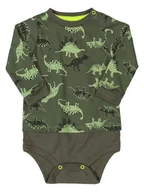 Body dla niemowląt - Niemowlęce body dinozaury zielone Up Baby r.74 - miniaturka - grafika 1