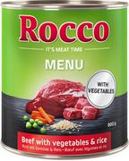 Mokra karma dla psów - Rocco 10 + 2 gratis! 12 x 800 g Menu Wołowina z warzywami i ryżem - miniaturka - grafika 1