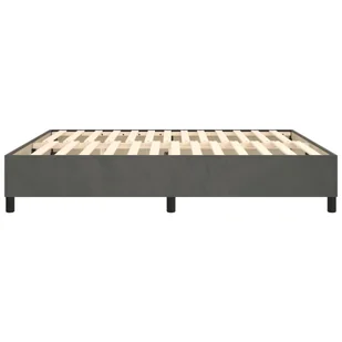 Lumarko Łóżko kontynentalne, ciemnoszare, obite aksamitem, 160x200 cm - Łóżka - miniaturka - grafika 7
