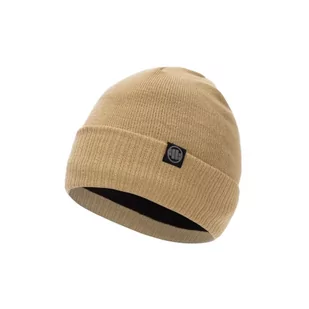 Pit Bull Czapka Zimowa Beanie Small Logo Piaskowy - Czapki i chusty sportowe męskie - miniaturka - grafika 1