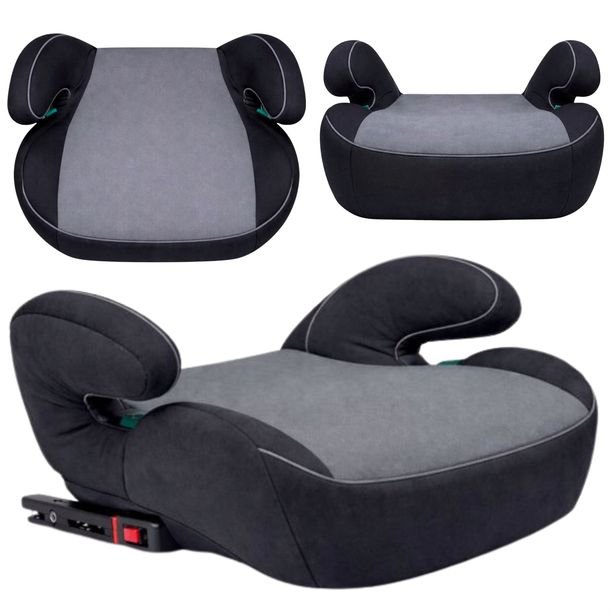 Fotelik Podstawka Samochodowa COCO ISOFIX Szara i-Size R129 125-150 cm