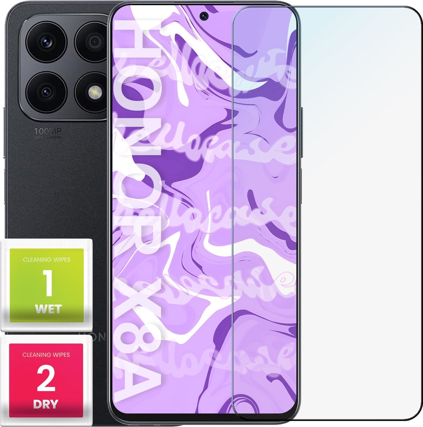 Hello Case Szkło Hartowane do Honor X8a szybka 9H, płaskie 2.5D, ochronne, szybka