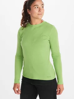 Koszulki sportowe damskie - Marmot Koszulka funkcyjna "Switchback" w kolorze zielonym - grafika 1
