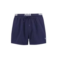 Kąpielówki męskie - Kąpielówki męskie Puma SWIM LOGO granatowe 90765901-L - miniaturka - grafika 1