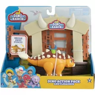 Figurki dla dzieci - Dino Ranch Dino Action Pack Zestaw Zagroda + Figurka Akcji Ankylosaurus - miniaturka - grafika 1