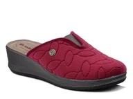 Kapcie damskie - Kapcie damskie pantofle domowe zakryte bordowe na koturnie Inblu GI-24-37 - miniaturka - grafika 1