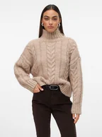Swetry damskie - Vero Moda Sweter w kolorze kremowym - miniaturka - grafika 1